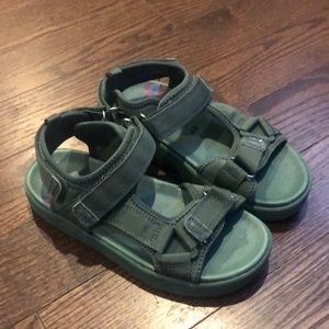 H & M Boys Green Sandals